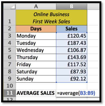Microsoft Excel Tutorial How To Use Average Function DeZyre